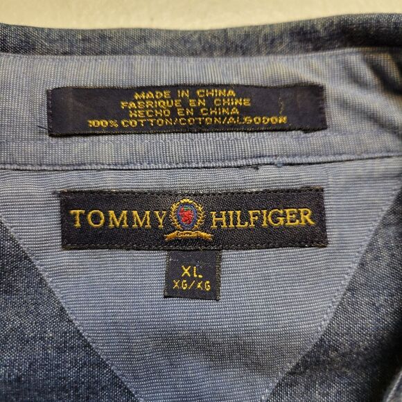 Tommy Hilfiger Y2K Denim Button Up Utility Pockets Shirt - Picture 8 of 11